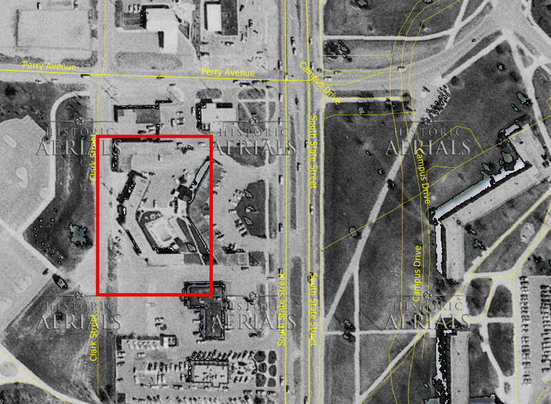 Big Rapids Motel - 1981 Aerial Of Probable Location (newer photo)